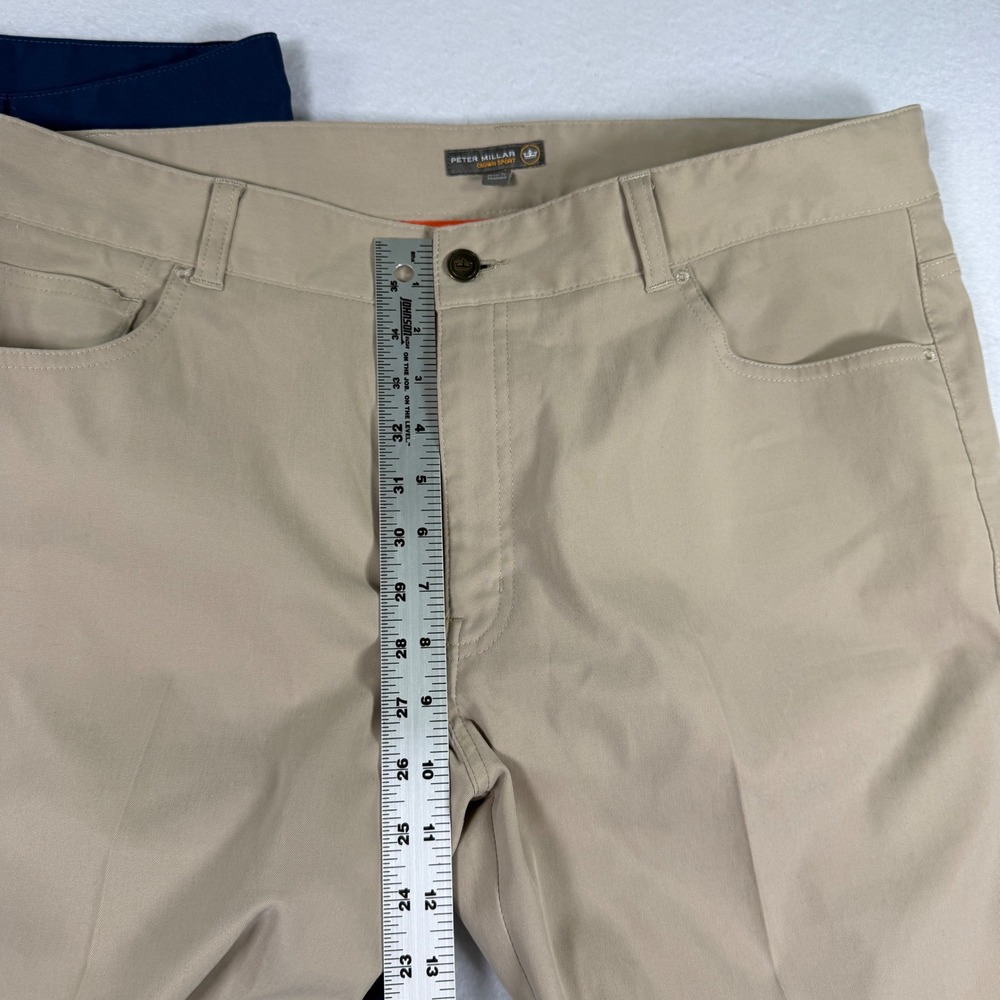 LOT OF 2 Peter Millar Crown Sport EB66 Pants 36x25 Cropped Performance Bundle - Picture 6 of 14